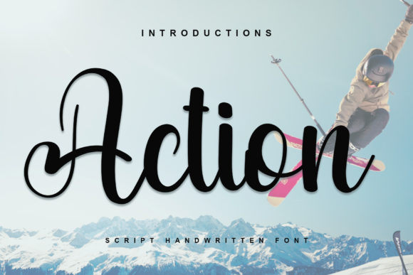 Action: The Energetic Script Font for Bold Branding