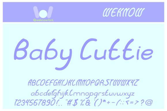 Baby Cuttie: The Handwritten Font with Modern Appeal