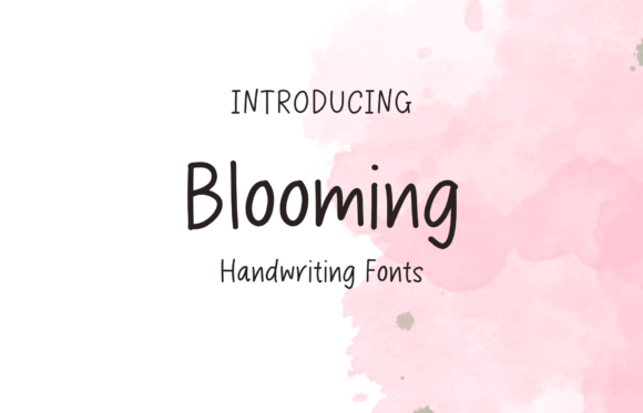 Blooming: A Sweet Handwritten Font for Creative Projects