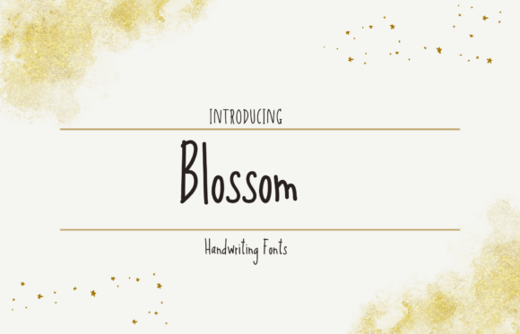 Blossom: The Handwritten Font That Feels Like a Friendly Conversation