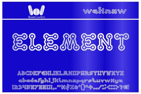 Element: A Modern Decorative Font for Bold Design