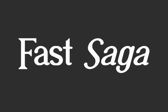Fast Saga: The Cool, Casual Serif for Bold Branding