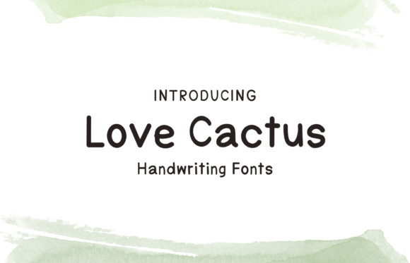 Love Cactus: A Friendly Handwritten Font for Creative Projects
