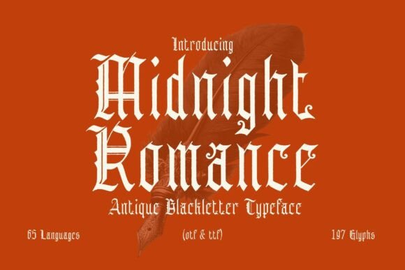 Midnight Romance: A Typeface for Stories Told in Shadow
