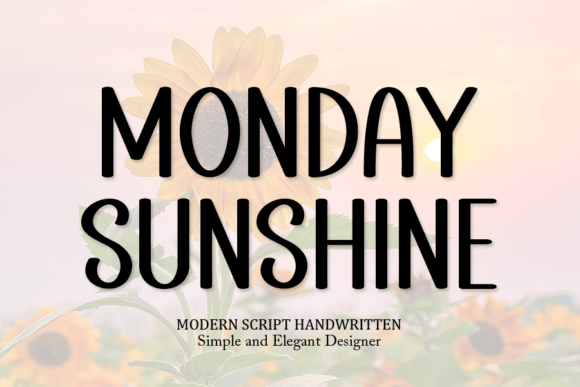 Monday Sunshine: A Handwritten Font for Authentic Design