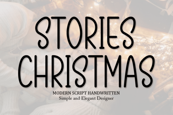 Stories Christmas: A Handwritten Script for Festive Branding