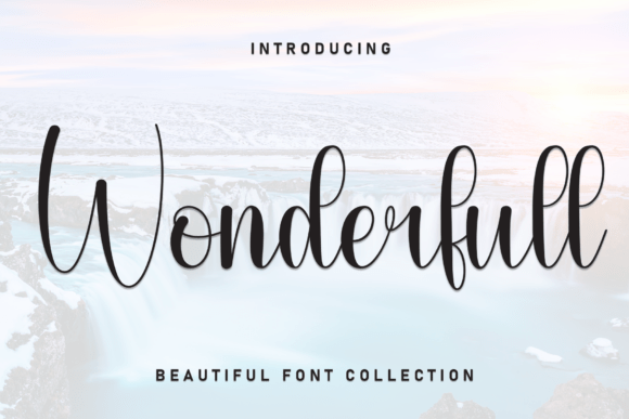 Wonderfull: A Handwritten Display Font with Heart